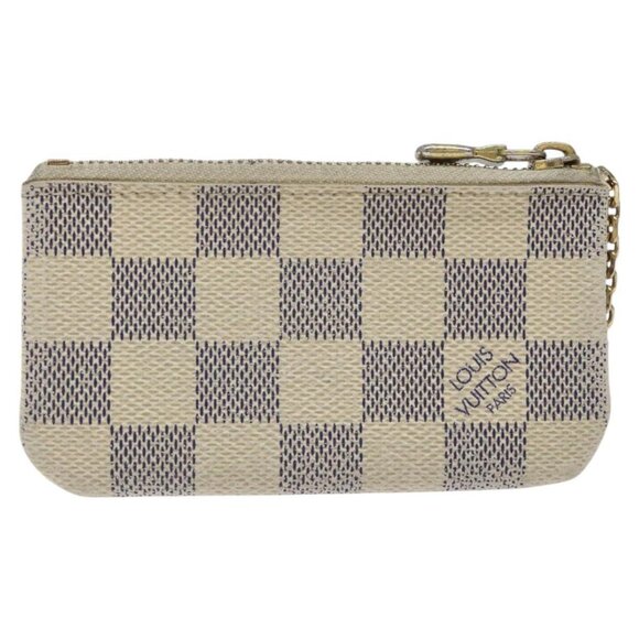 LOUIS VUITTON Damier Azur Pochette Cles Coin Purse N62659 LV Auth ki5525 - Picture 2 of 15